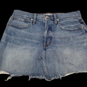 Madewell Women's Size 29 Rigid Denim Relaxed Mini Skirt in Rosehill Wash AL371